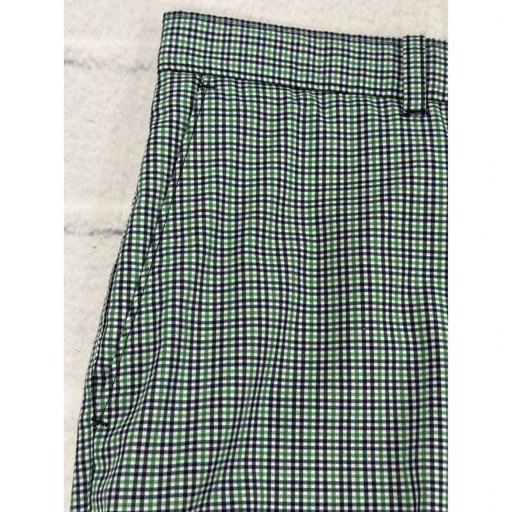 BEN HOGAN Men's Golf Shorts 36 Green Check Performance 10